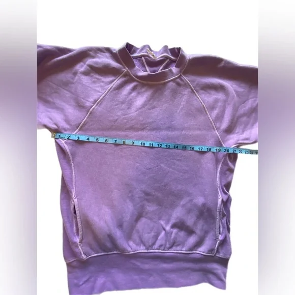 Free People Better Day Sweat top in light purple small - Picture 6 of 12